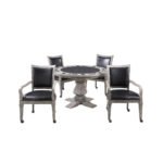 Hathaway Montecito 2-in-1 Poker Dining Table Set – Driftwood