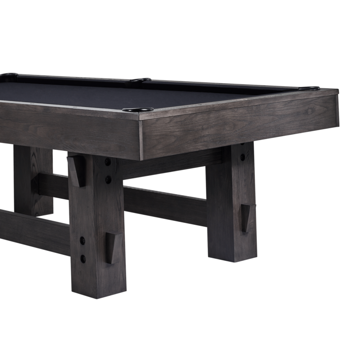 American Heritage Bristol 8' Slate Pool Table in Charcoal - Image 2