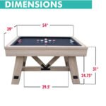 Freetime Fun Baddah Bing 54" Oak Wood Bumper Pool - Image 6