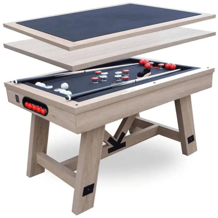 Freetime Fun Baddah Bing 54" Oak Wood Bumper Pool - Image 7