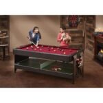 Fat Cat Original 3-in-1 Burgundy 7' Pockey™ Multi-Game Table - Image 9