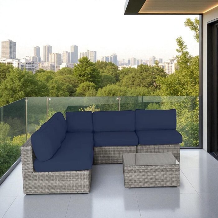 Outdoor Wicker Seating Group With Cushions - Image 19