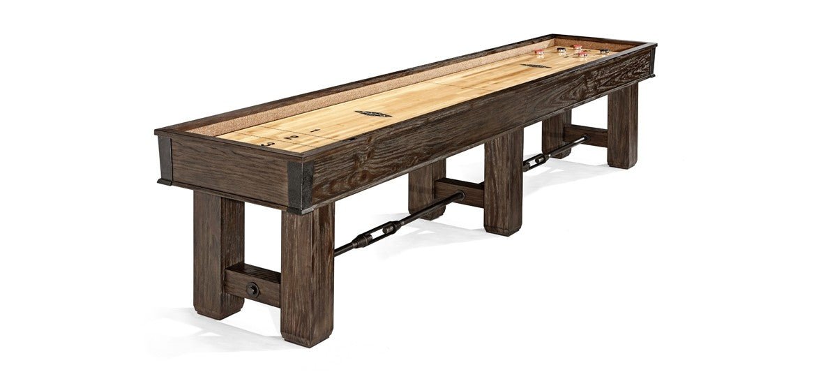 cantonshowcase06_31045cc3-59be-4f26-8160-56470f0d0e0c Brunswick Billiards Canton 14' Shuffleboard Table in Black Forest - Image 1