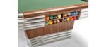 Brunswick Billiards Centennial 8' Slate Pool Table in Rosewood Chrome w/ Pockets - Image 3