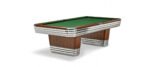 Brunswick Billiards Centennial 9' Slate Pool Table in Rosewood Chrome w/ Gully Return