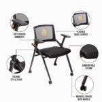 Triton Folding Poker Chairs With Wheels - Image 3