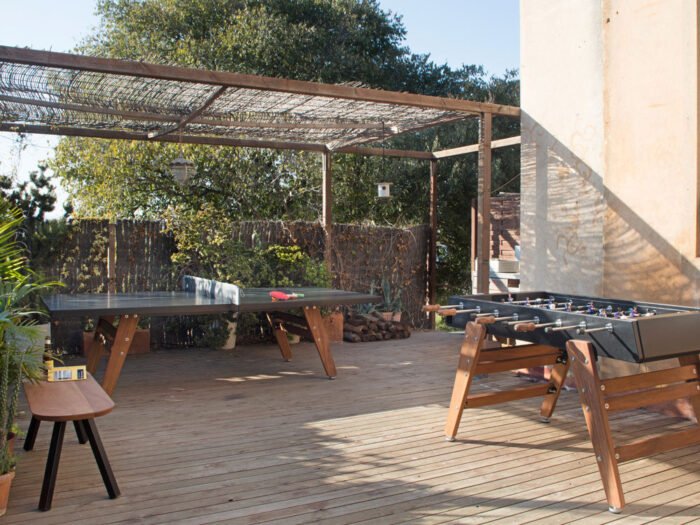 RS Barcelona RS Stationary Black Outdoor Tennis Table - Image 5