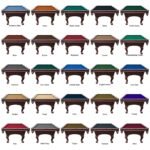 Playcraft Charles River 8' Slate Pool Table in Espresso w/ Leather Drop Pockets - Image 8