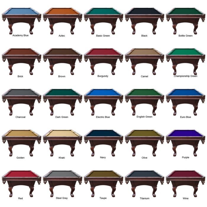 Playcraft Charles River 8' Slate Pool Table in Espresso w/ Leather Drop Pockets - Image 8