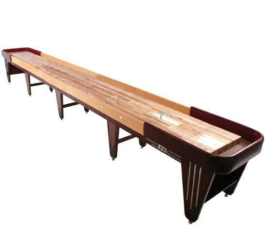 charleston_no-scorer_grande_3f9527a8-71bc-49c7-a26f-7e76e375f55c Champion Charleston Vintage 14' Shuffleboard Table - Image 1