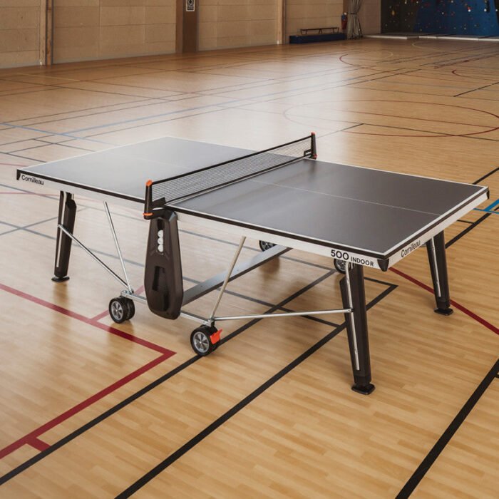 Cornilleau 500 Indoor Table Tennis Table - Gray Top - Image 2