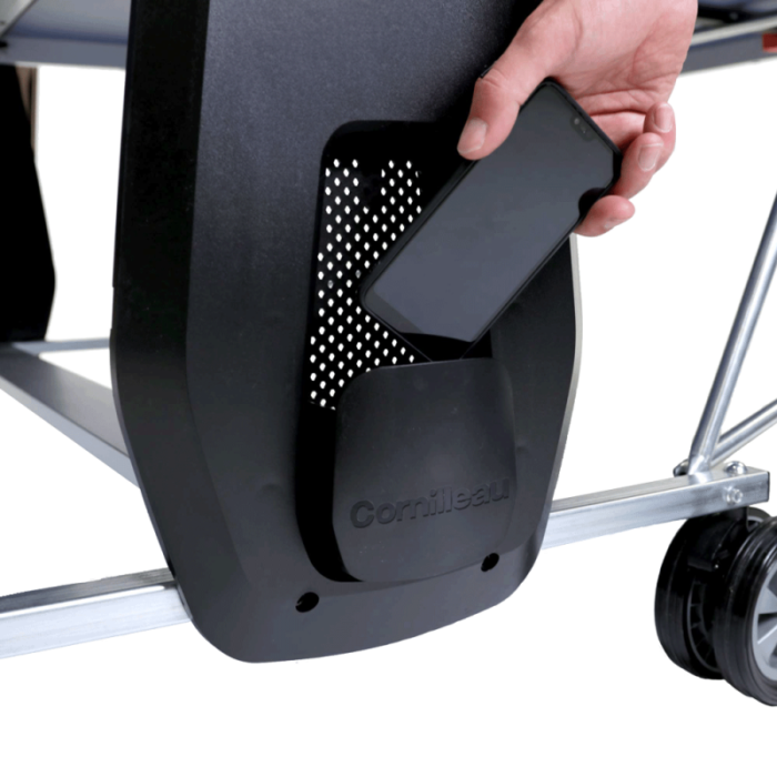 Cornilleau 500 Indoor Table Tennis Table - Gray Top - Image 11