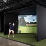 Curved Golf Simulator Enclosure Kit with Impact Screen - Image 37