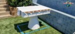 FAS Ciclope White Outdoor Foosball Table Free Entertainment Top - Cover & Balls - Image 8