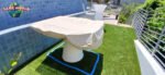 FAS Ciclope White Outdoor Foosball Table Free Entertainment Top - Cover & Balls - Image 3
