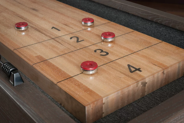 American Heritage Billiards Quest 12' Shuffleboard Table in Glacier - Image 3