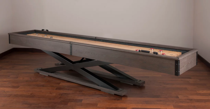 American Heritage Billiards Quest 12' Shuffleboard Table in Glacier - Image 6