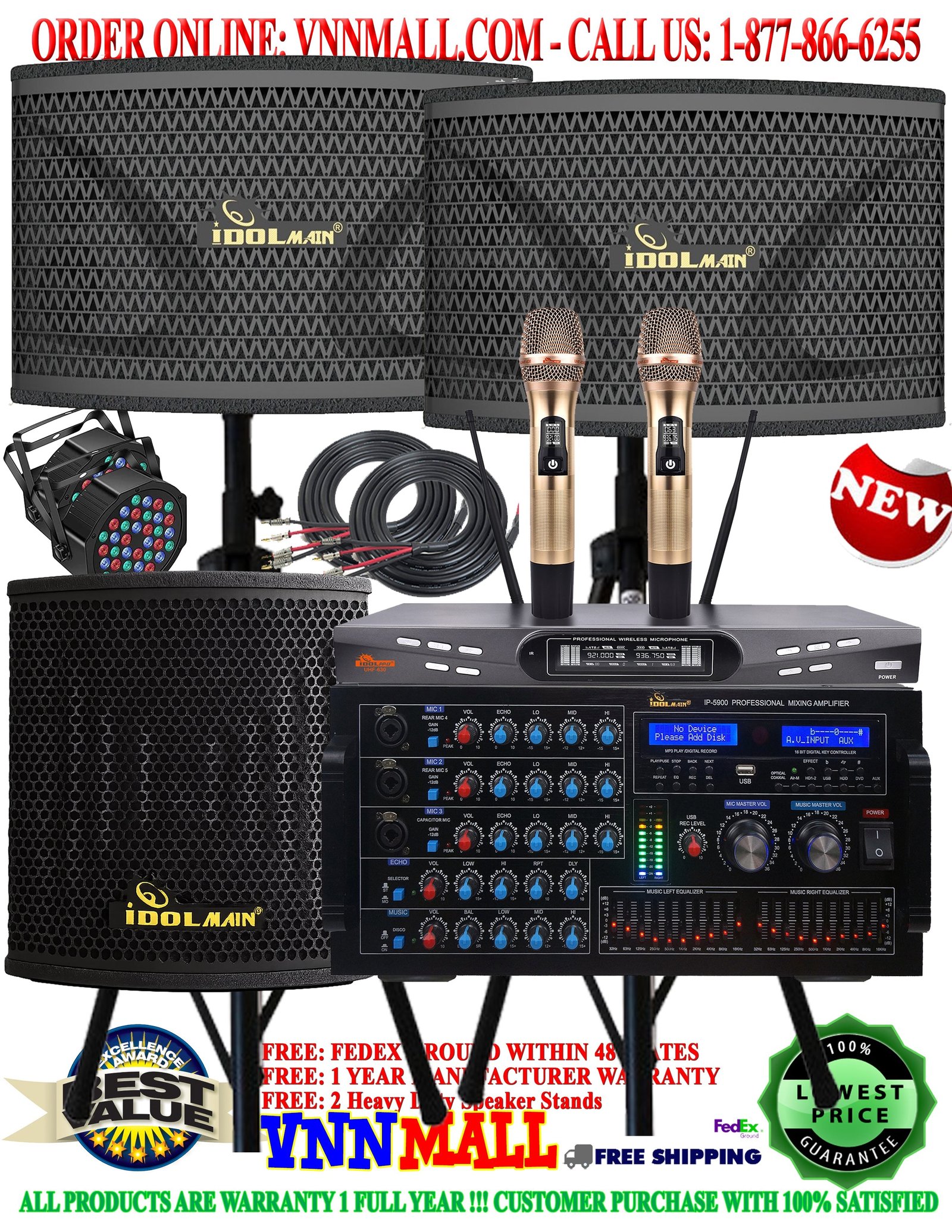 dan11-26 KARAOKE SYSTEM 11 - IDOLMAIN & IDOLPRO Complete Karaoke System - 5200 Watts (MODEL 2026) - Image 1