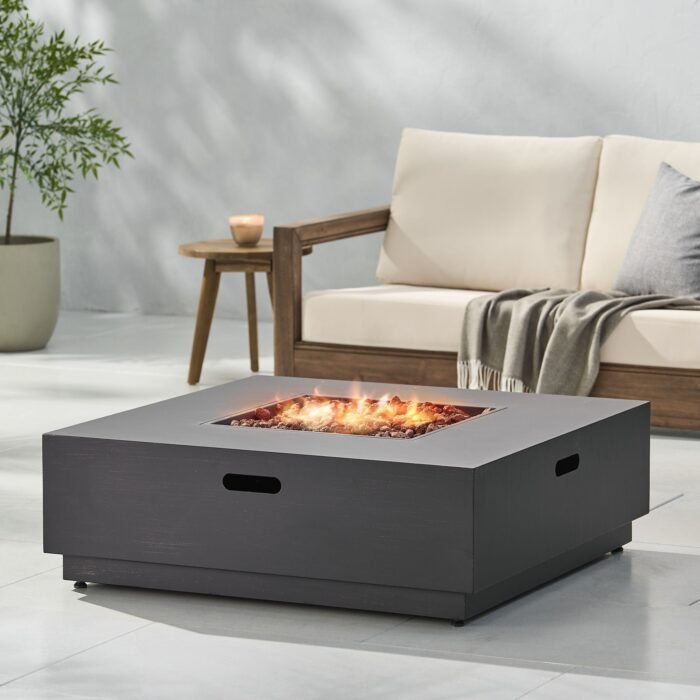 Modern Square Fire Pit With 50, 000 Btu - Image 7