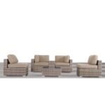 Outdoor Wicker Seating Group With Cushions - Image 5