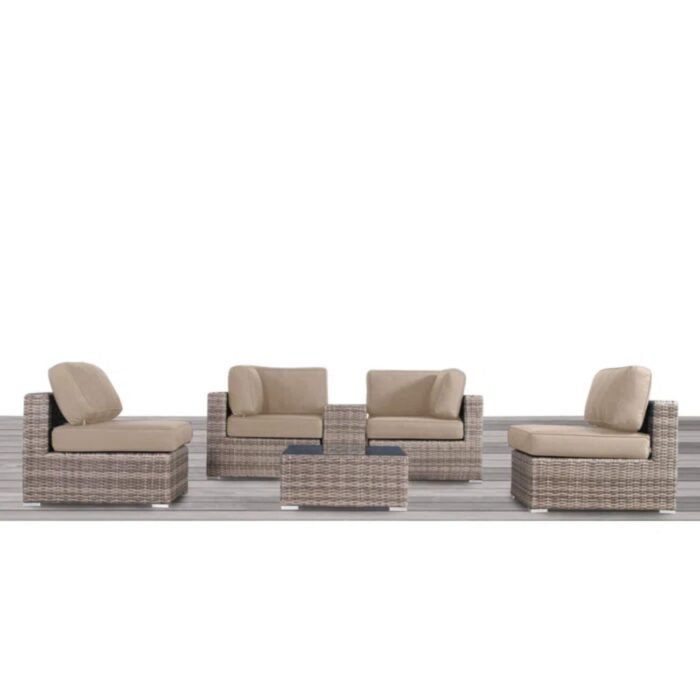 Outdoor Wicker Seating Group With Cushions - Image 5