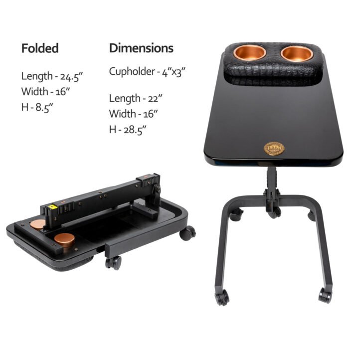 Chip & Sip Poker Game Side Table (Set of 2) - Image 6