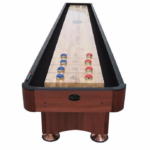 Playcraft Woodbridge 9' Shuffleboard Table in Cherry - Image 4