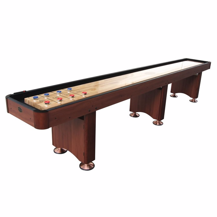 download_17 Playcraft Woodbridge 14' Shuffleboard Table in Cherry - Image 1