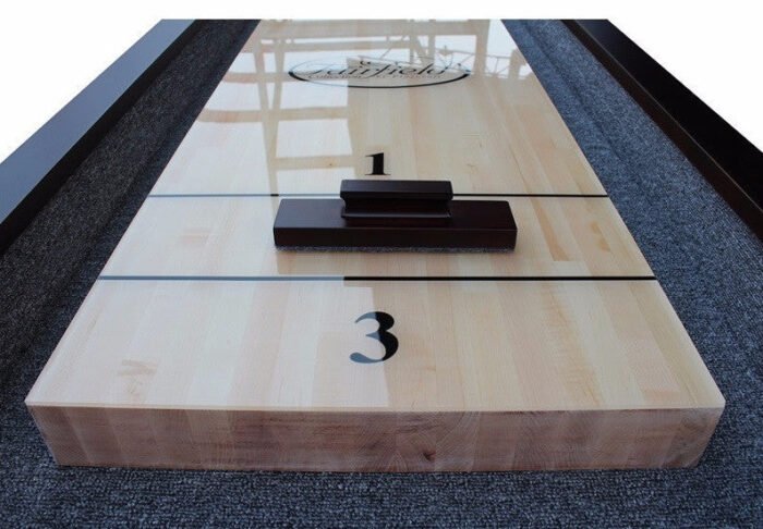 Playcraft St. Lawrence 16'  Pro-Style Shuffleboard Table in Chestnut - Image 2