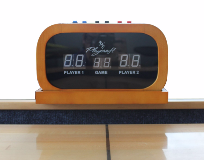 Playcraft 11" Hard Wood Elec. Shuffleboard Scorers in Black, Cherry, Espresso and Honey - Image 6
