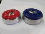 Playcraft 2 5/16” Premium Shuffleboard Weight - Set, 4 Red & 4 Blue - Image 3