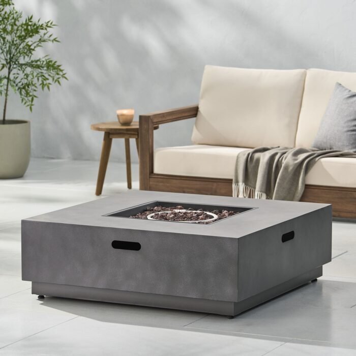 Modern Square Fire Pit With 50, 000 Btu - Image 8