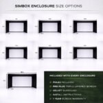 SimBox Golf Simulator Enclosure - 7 sizes, Pro + Impact Screen and Frame INCLUDES FREE SIDE BARRIERS - Image 4