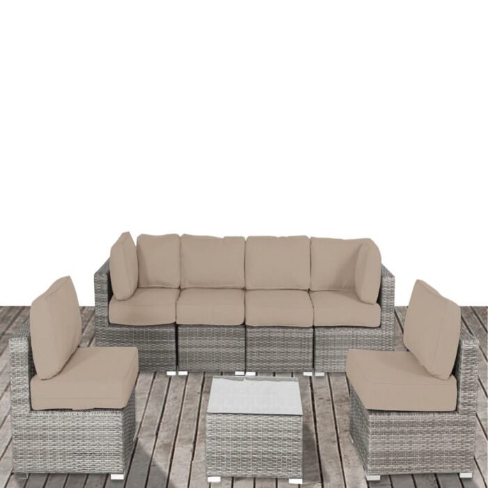 Outdoor Wicker Seating Group With Cushions - Image 2