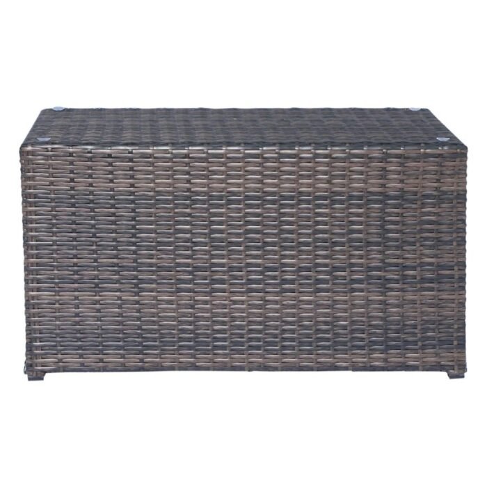 Outdoor Wicker Sectional With Weather Resistant Cushions And Table - Image 34
