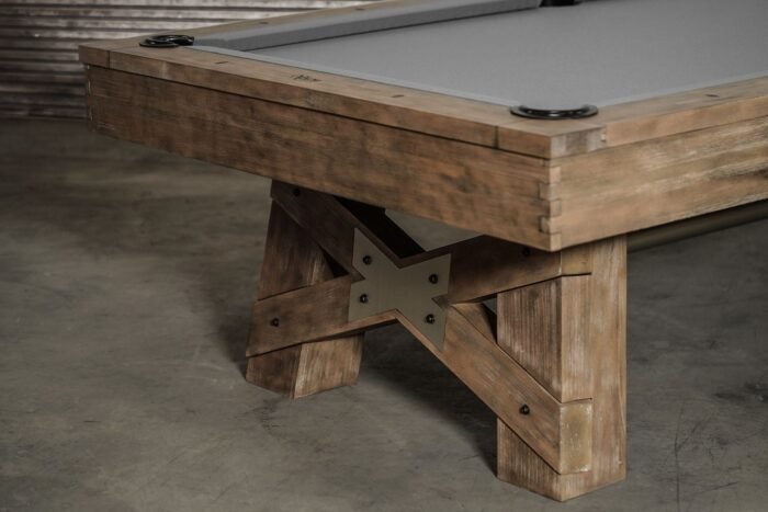 Nixon Georgia 7' Slate Pool Table in Weathered Natural Finish w/ Dining Top Option - Image 5