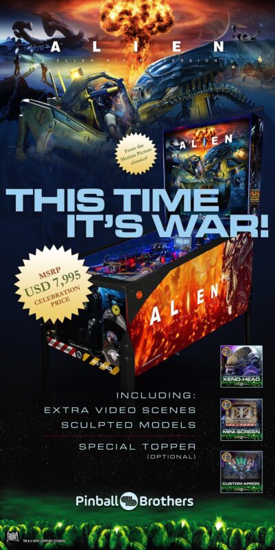 Alien Pinball Machine - Ellen Ripley Version - towertotower.co.uk
