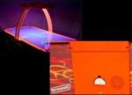 Dynamo 8' Fire Storm Home Air Hockey Table - Image 4