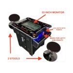 Full-Size Commercial-Grade 2-Player Retro Arcade Machine With 60 Games And Stools (SAK86197) - Image 2