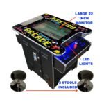 Full-Size Commercial-Grade 2-Player Retro Arcade Machine With 60 Games And Stools (SAK86197) - Image 3