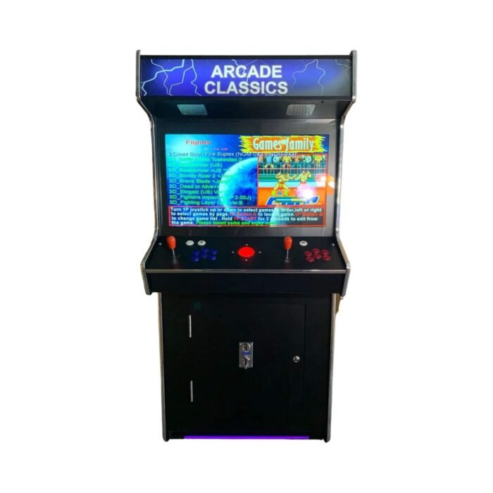 Full-Size Commercial-Grade 2-Player Upright Standup Arcade Machine With 4500 Classic Games And 2 Shooting Guns (SAK23984) - Image 3