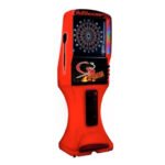Arachnid Galaxy 3 Fire Dartboard Coin Operated in Red - Image 2