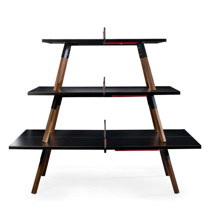 RS Barcelona You and Me Black Standard Outdoor Tennis Table - Image 4