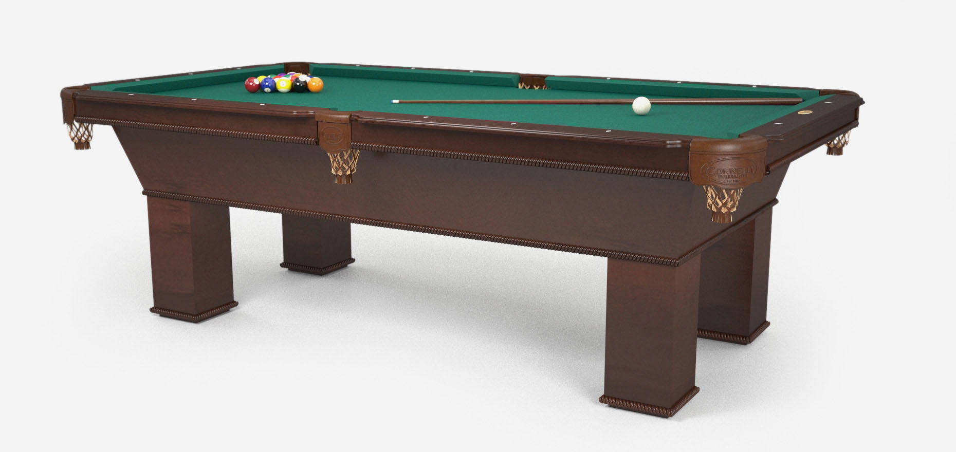grey_ventana_corner Connelly Billiards Ventana Slate Pool Table - Image 1