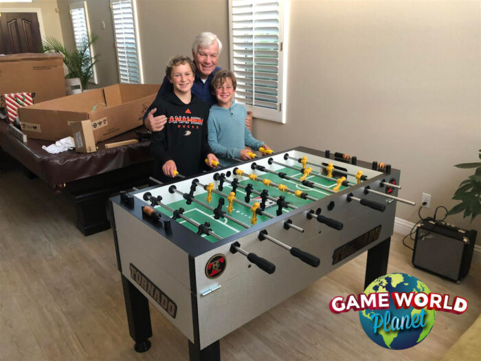 Tornado Tournament Competition T-3000 Professional Foosball Table in Silver - Image 3