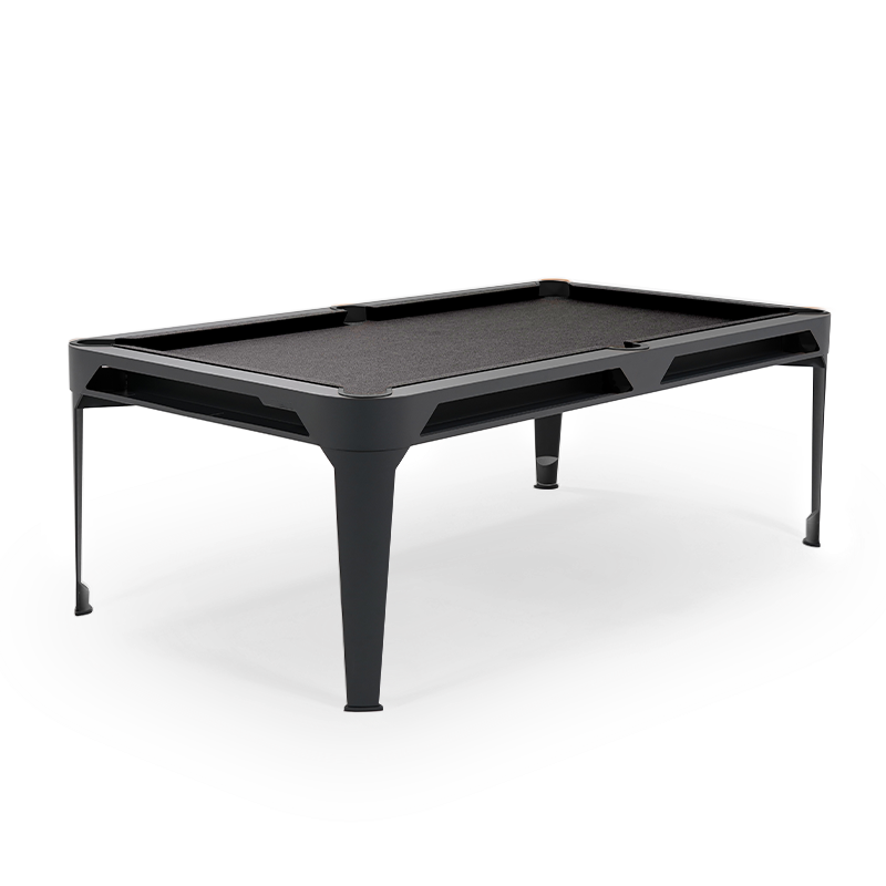 hyphen-outdoor-pool-table-black-frame-dark-grey-cloth_main Cornilleau Hyphen Outdoor Pool table Black Frame / Dark Grey Cloth - Image 1