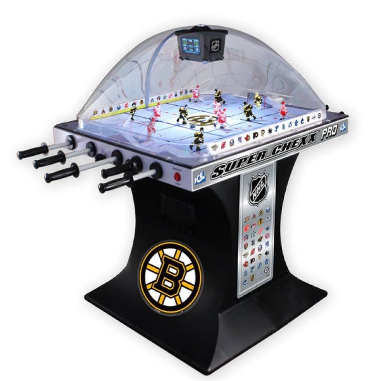ice-nhl-licensed-super-chexx-pro-bubble-hockey-deluxe-home-version_760x760_9207724f-4834-483b-82dc-5e4e501f5b3e ICE Super Chexx NHL Licensed Pro Dome Bubble Hockey Table - Image 1