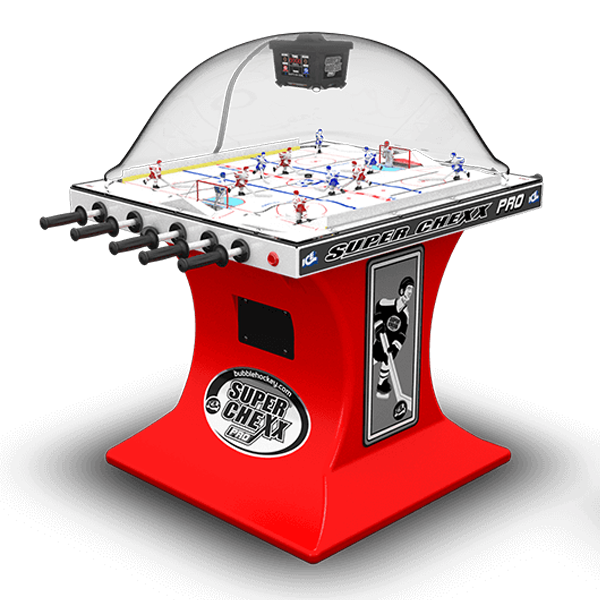 ice-super-chexx-pro-bubble-hockey-red_600x600_1bbe6e53-e2a7-47d7-9cd7-b752040773af ICE Super Chexx Pro Dome Bubble Hockey - Image 1
