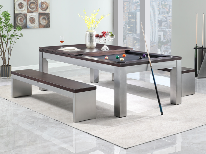 Playcraft Genoa 7' Slate Pool Table with Dining Top - Image 3