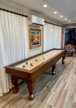 Playcraft Charles River 16'  Pro-Style Shuffleboard Table in Chestnut - Image 7